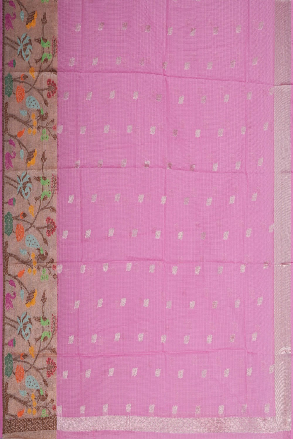Image of Kota Silk Pavada Unstitched 3 Pcs Set