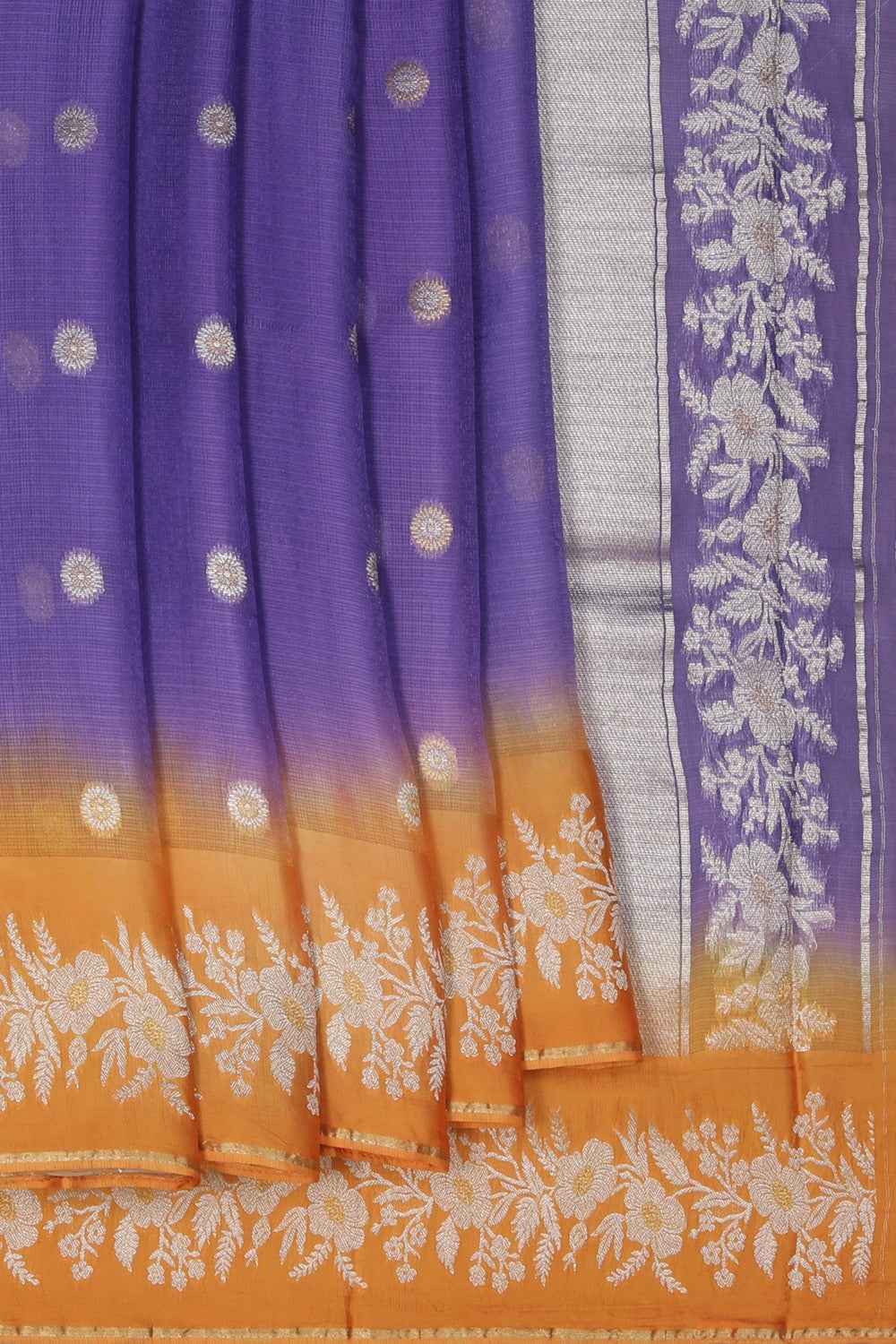 Image of Kota Silk Purple Saree