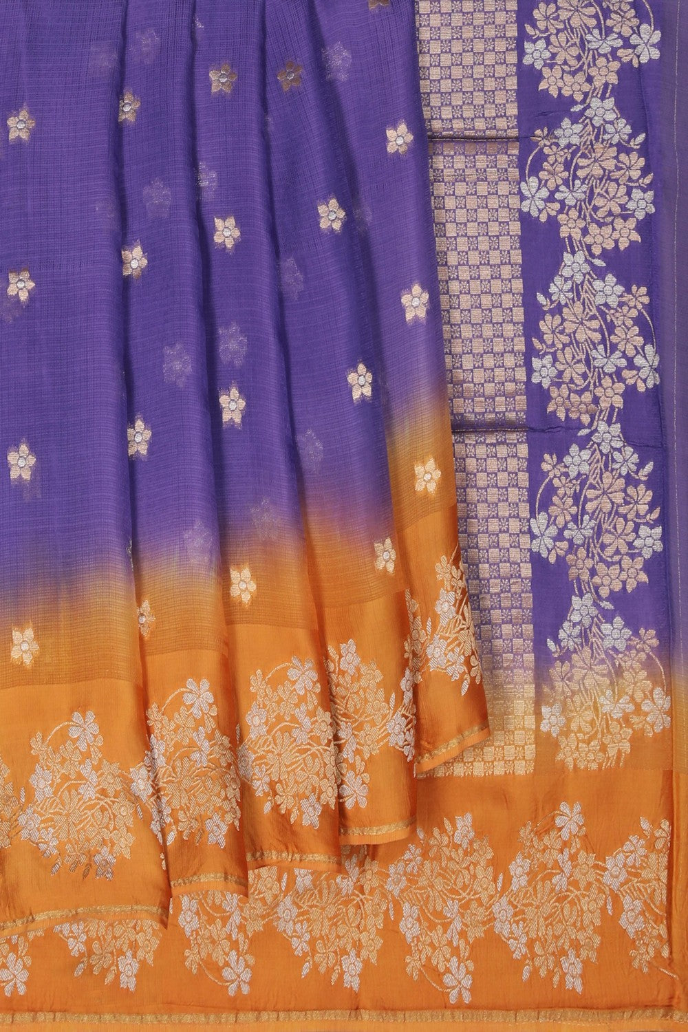 Image of Kota Silk Purple Saree