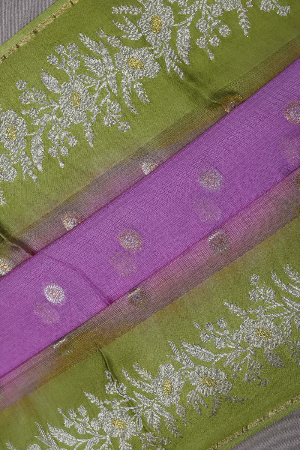 Image of Kota Silk Pink Saree