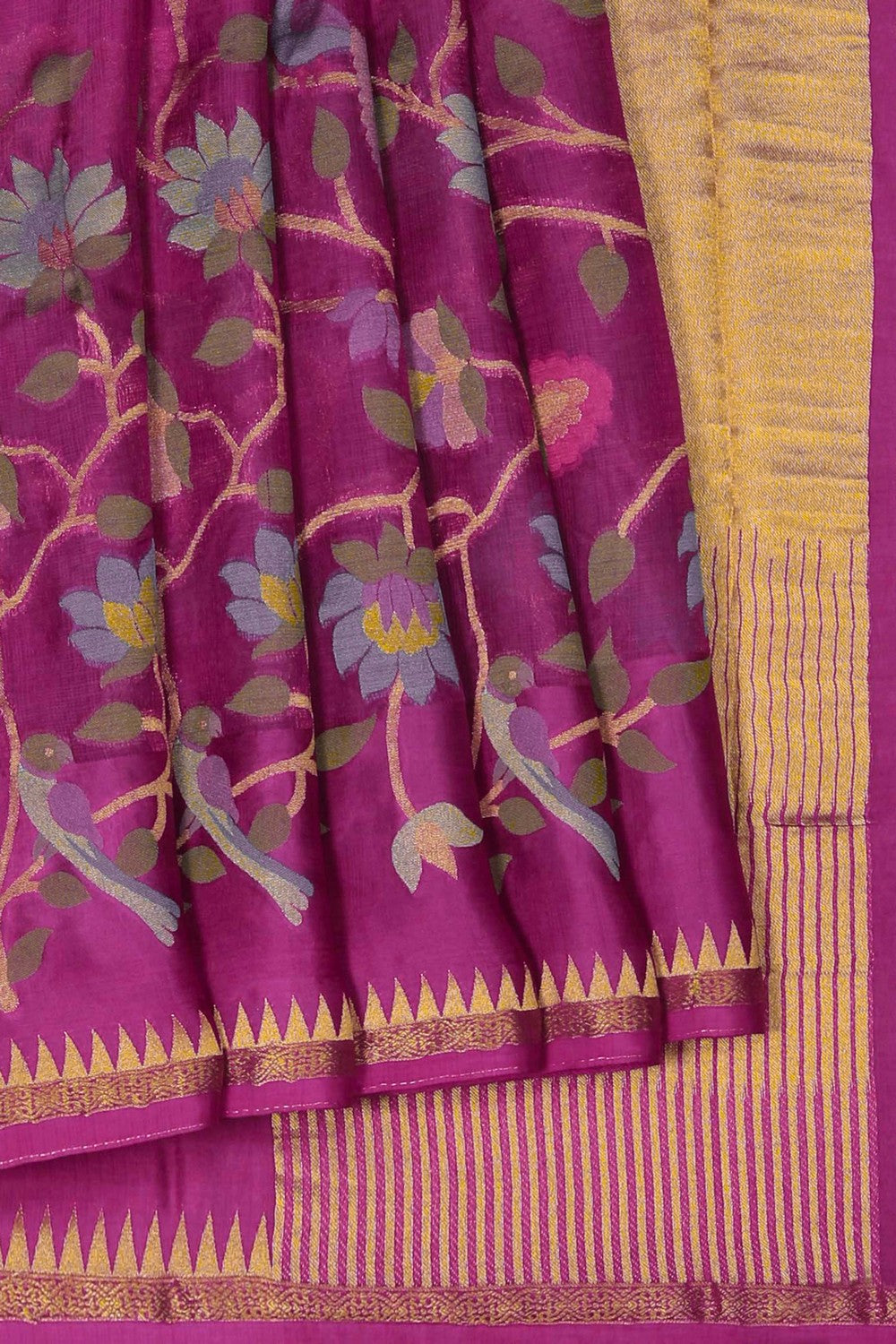 Image of Kota Silk Pink Saree