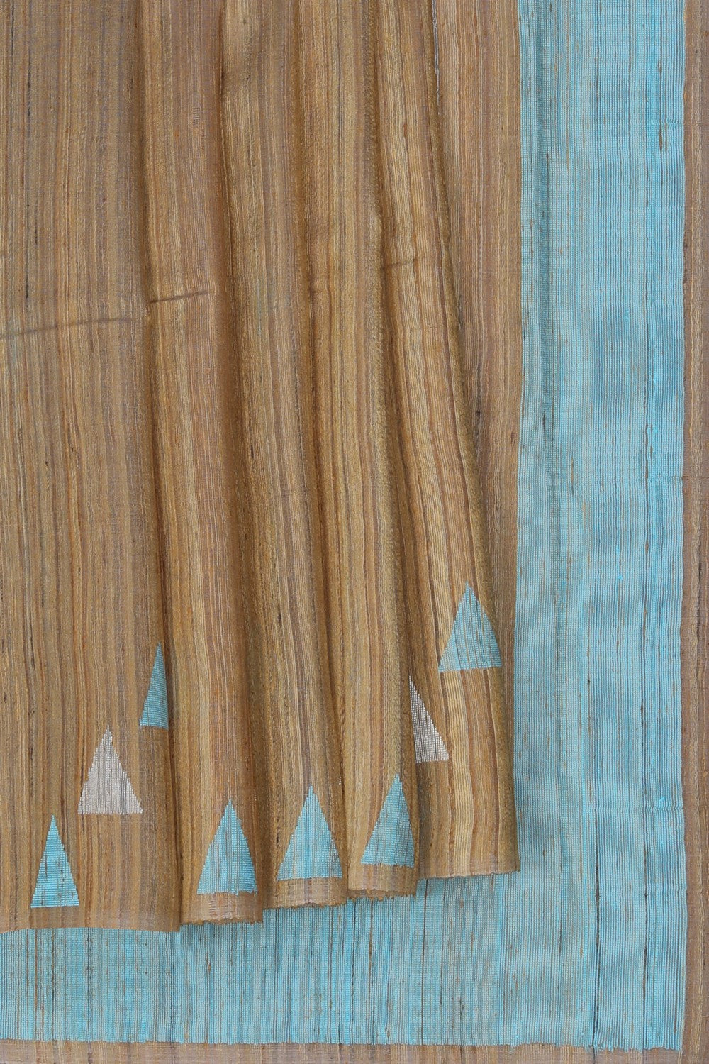 Image of A Brown Dupion Silk Saree