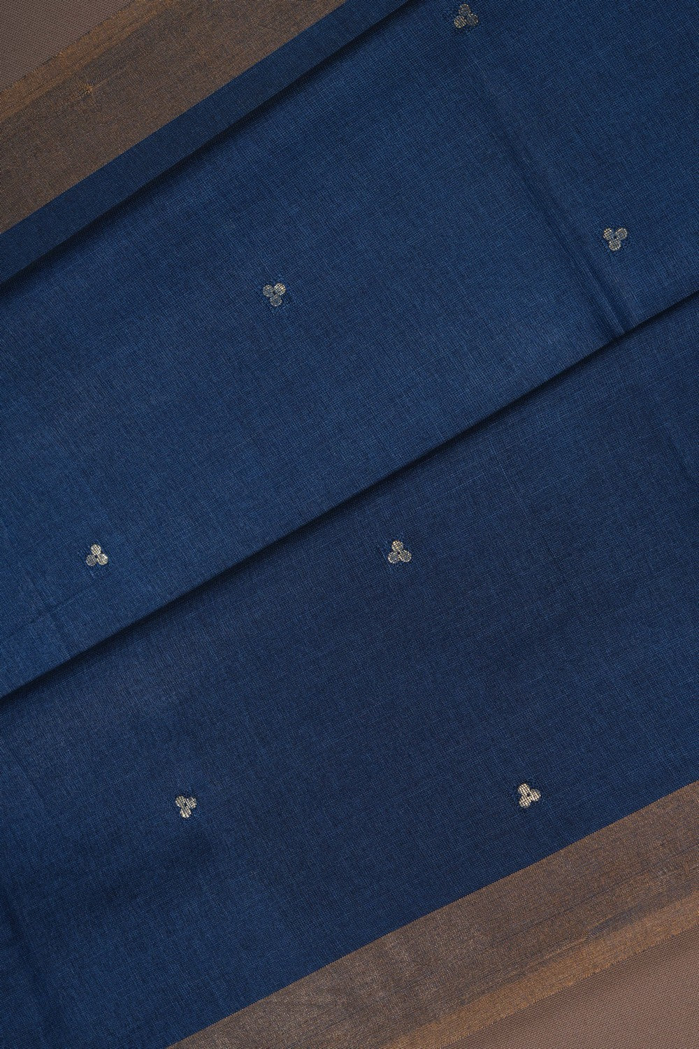 Image of A Tussar Silk Blue Saree