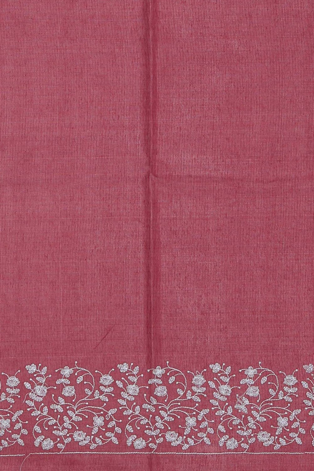 Image of A Tussar Silk Embroidered Saree