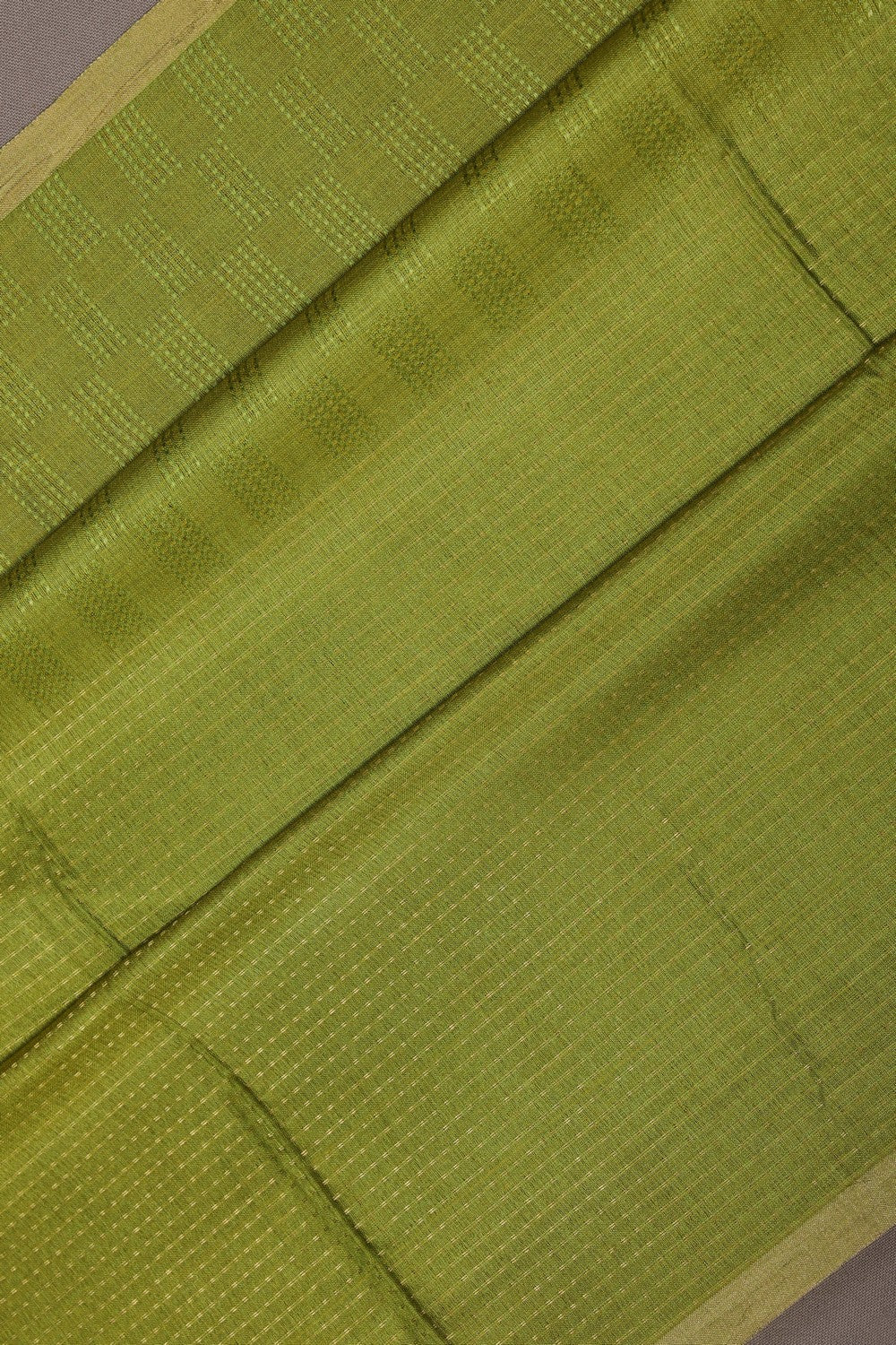 Image of A Tussar Silk Spring Green Saree