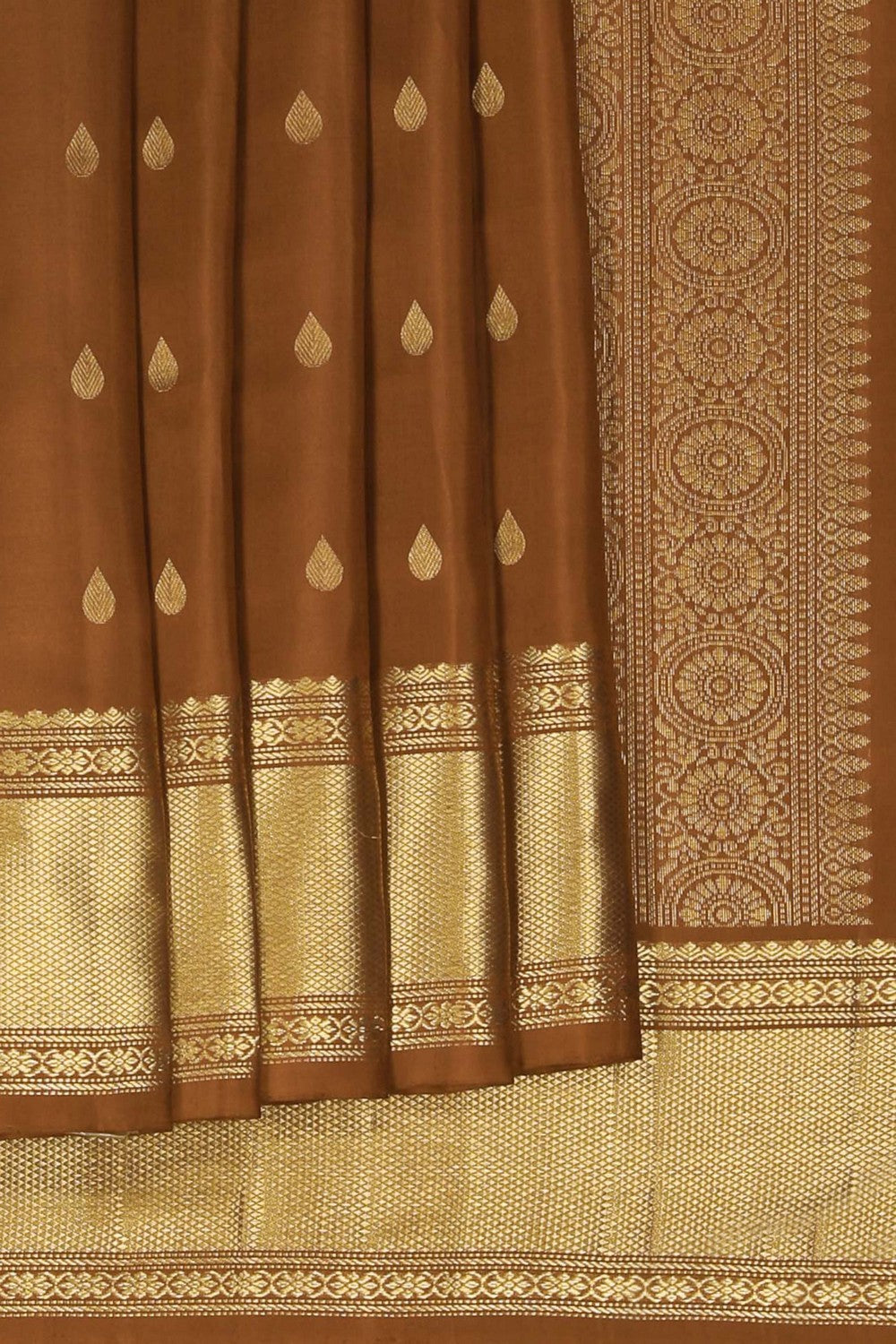 Image of South Silk Brown Saree