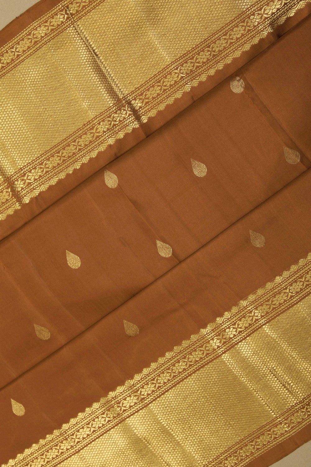 Image of South Silk Brown Saree