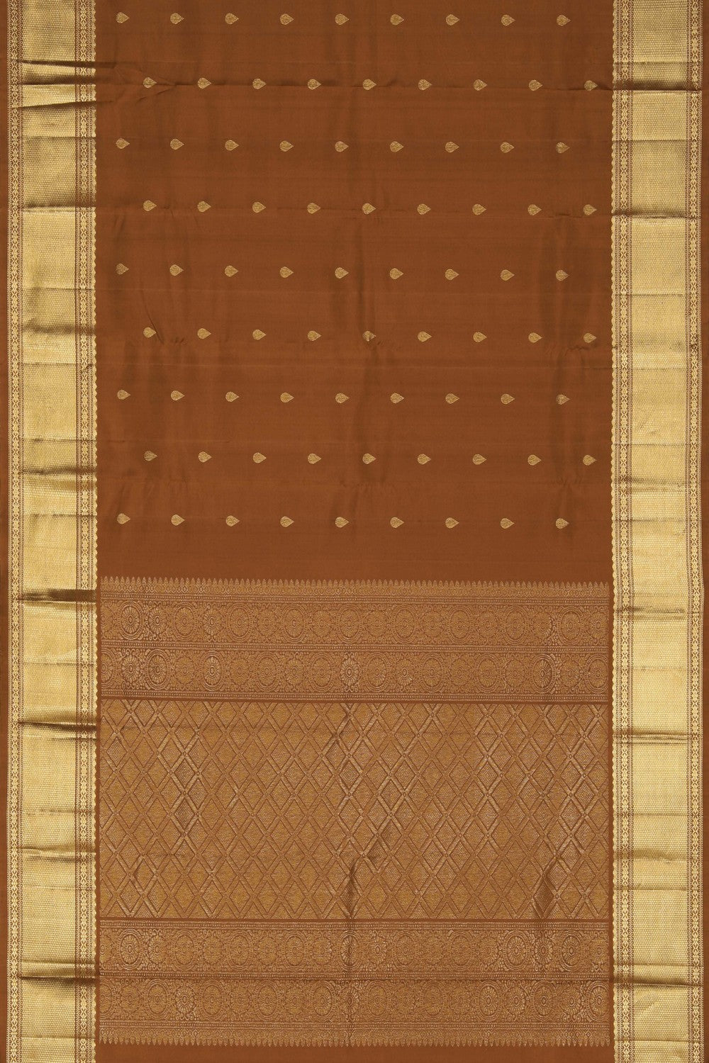 Image of South Silk Brown Saree