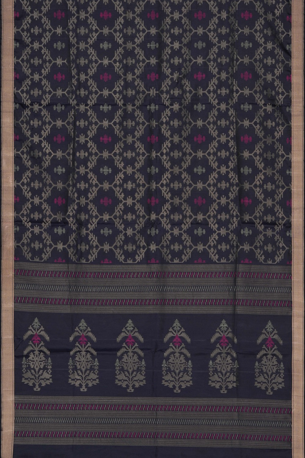 Image of South Silk Black Saree