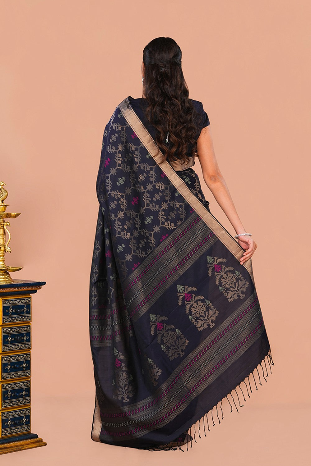 Image of South Silk Black Saree