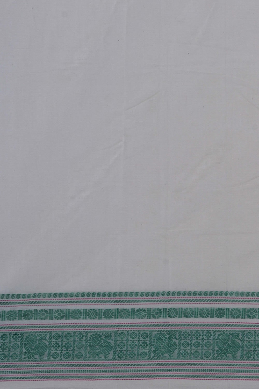 Image of Kanchi Cotton White Saree