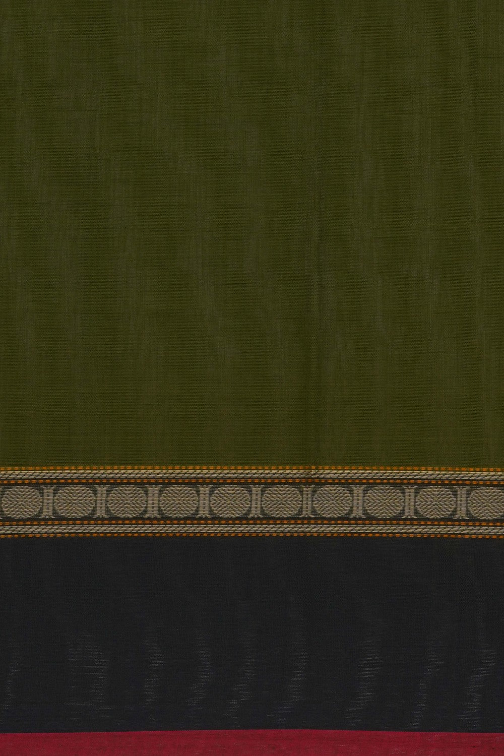 Image of Kanchi Cotton Green Saree