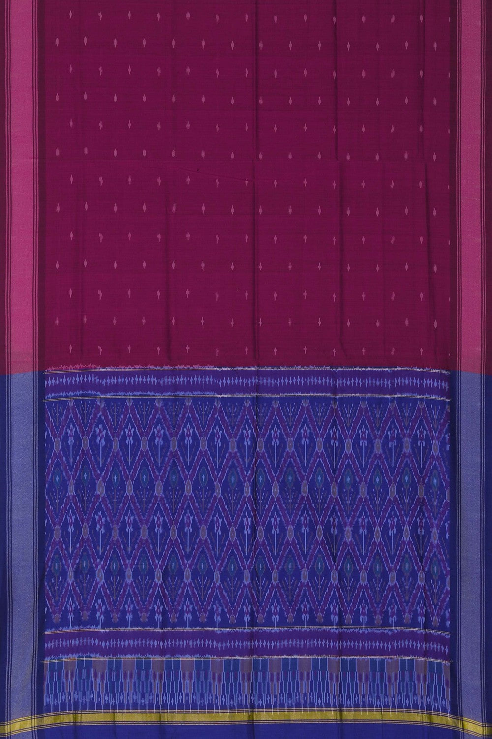 Image of Ikat Silk Unstitched Suit With Dupatta (3 Pcs Set)