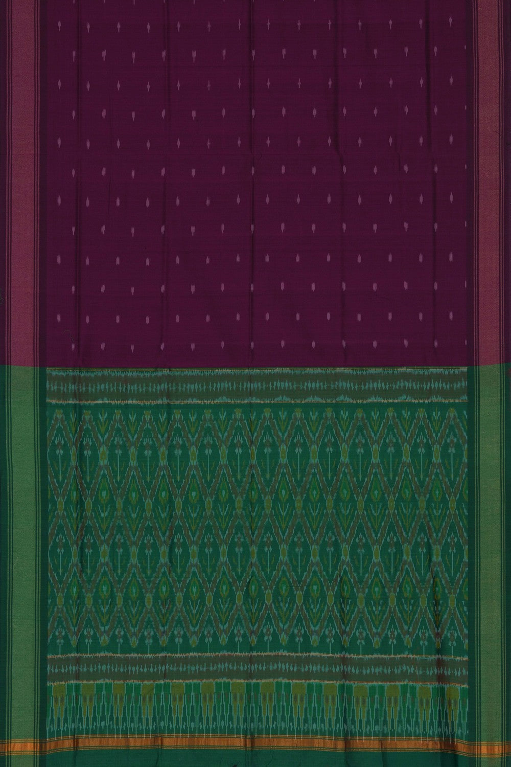Image of Ikat Silk Unstitched Suit With Dupatta (3 Pcs Set)
