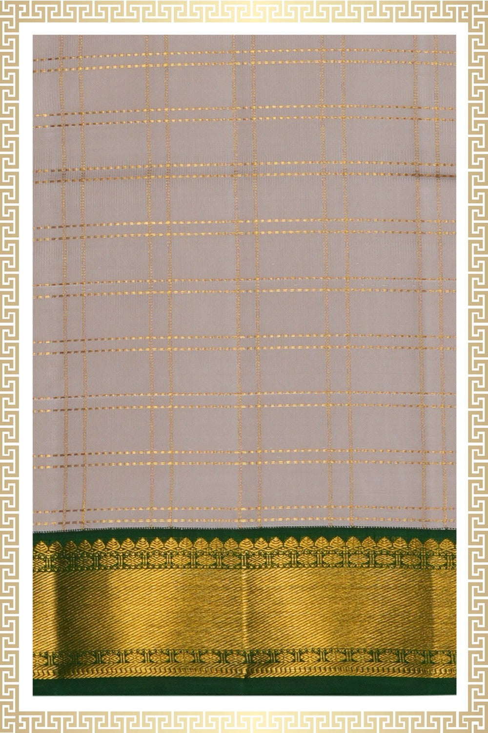 Image of Kanchi Silk Traditional Dhoti With Kanduva (8 X 4)
