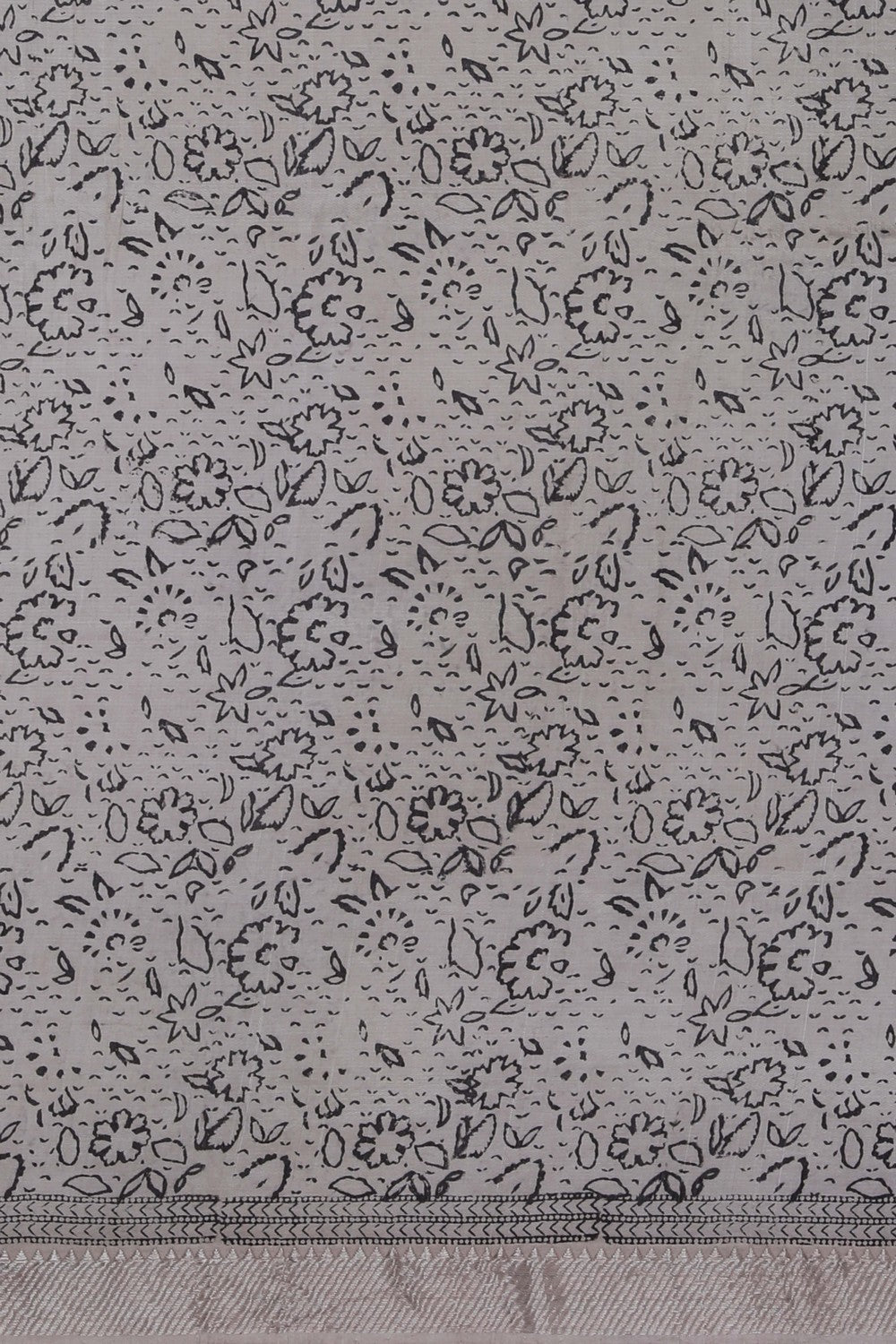 Image of Mangalgiri Silk Grey Saree