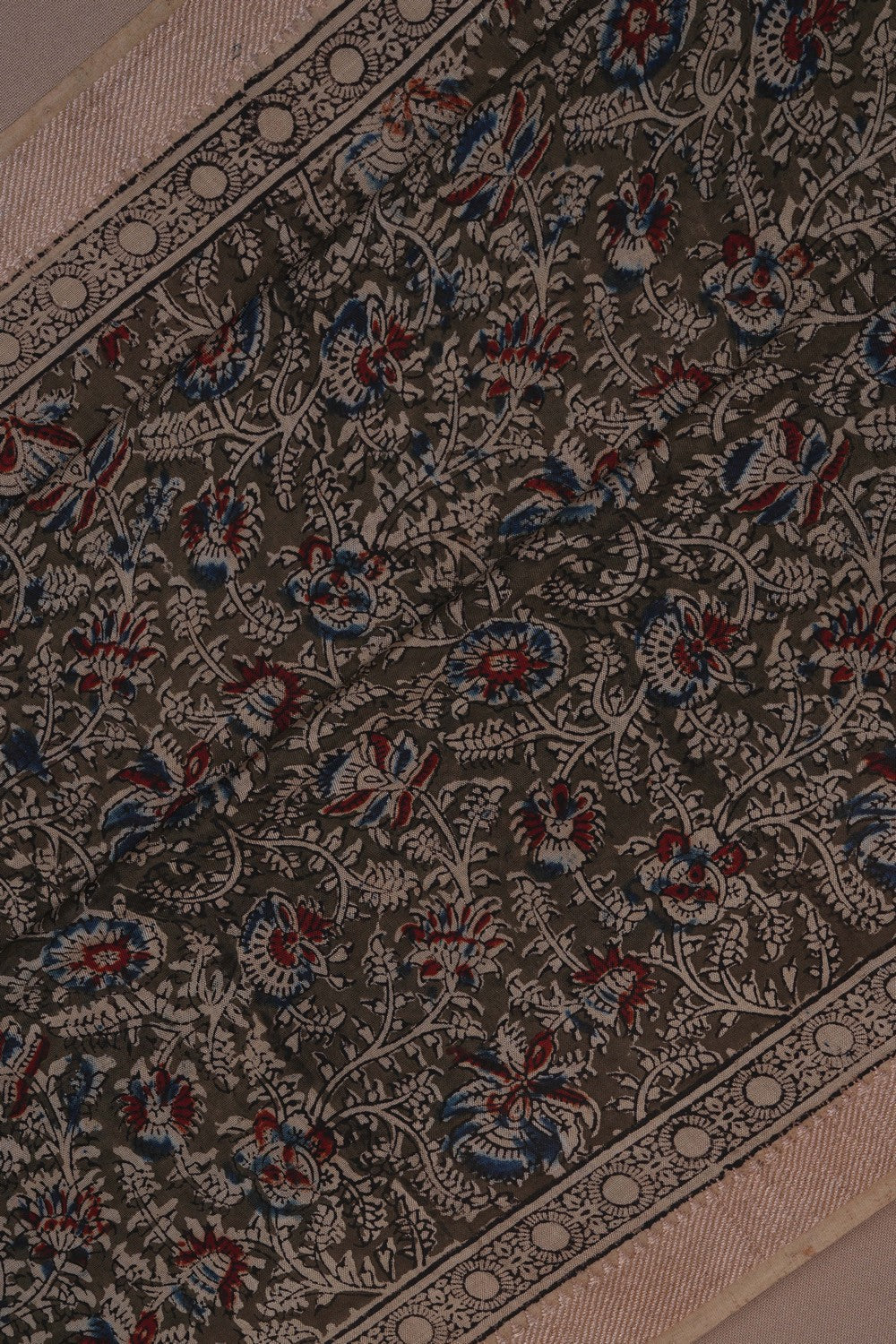 Image of Mangalgiri Silk Green Saree