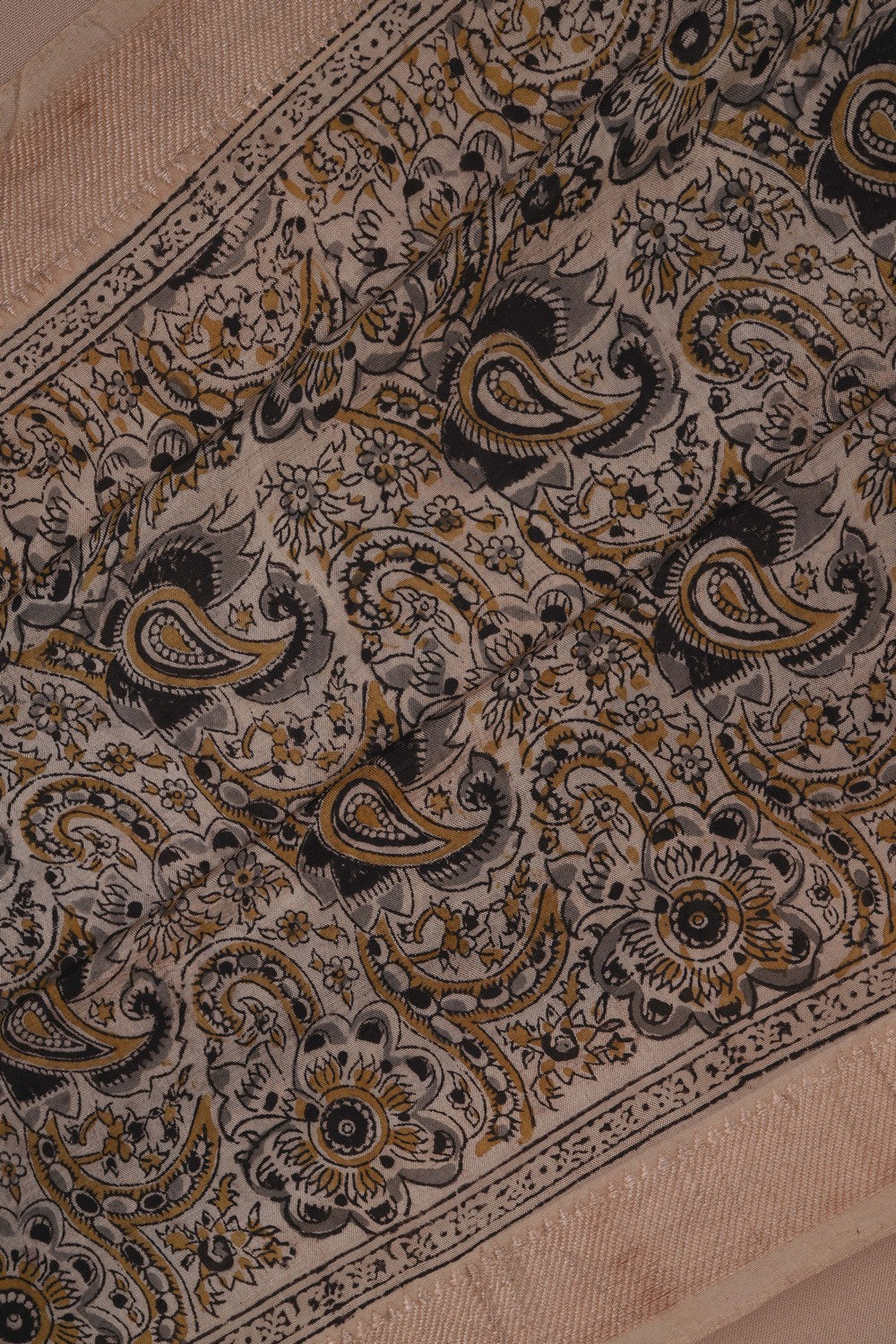 Image of Mangalgiri Silk Grey Saree