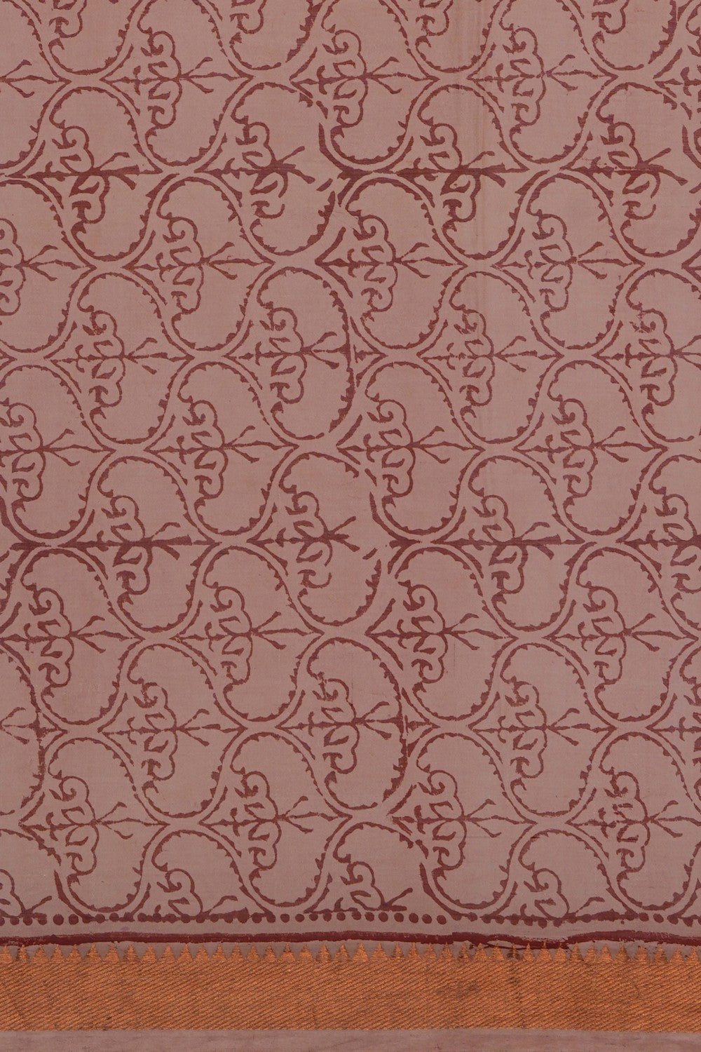 Image of Mangalgiri Silk Beige Saree