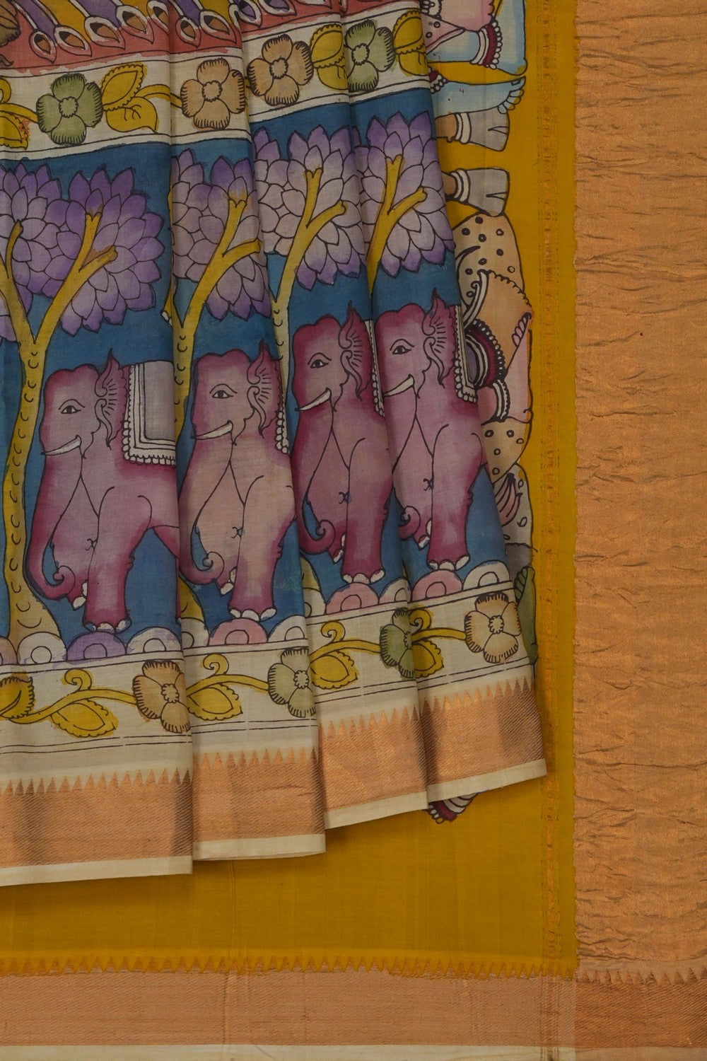 Image of Kalamkari Painting Saree
