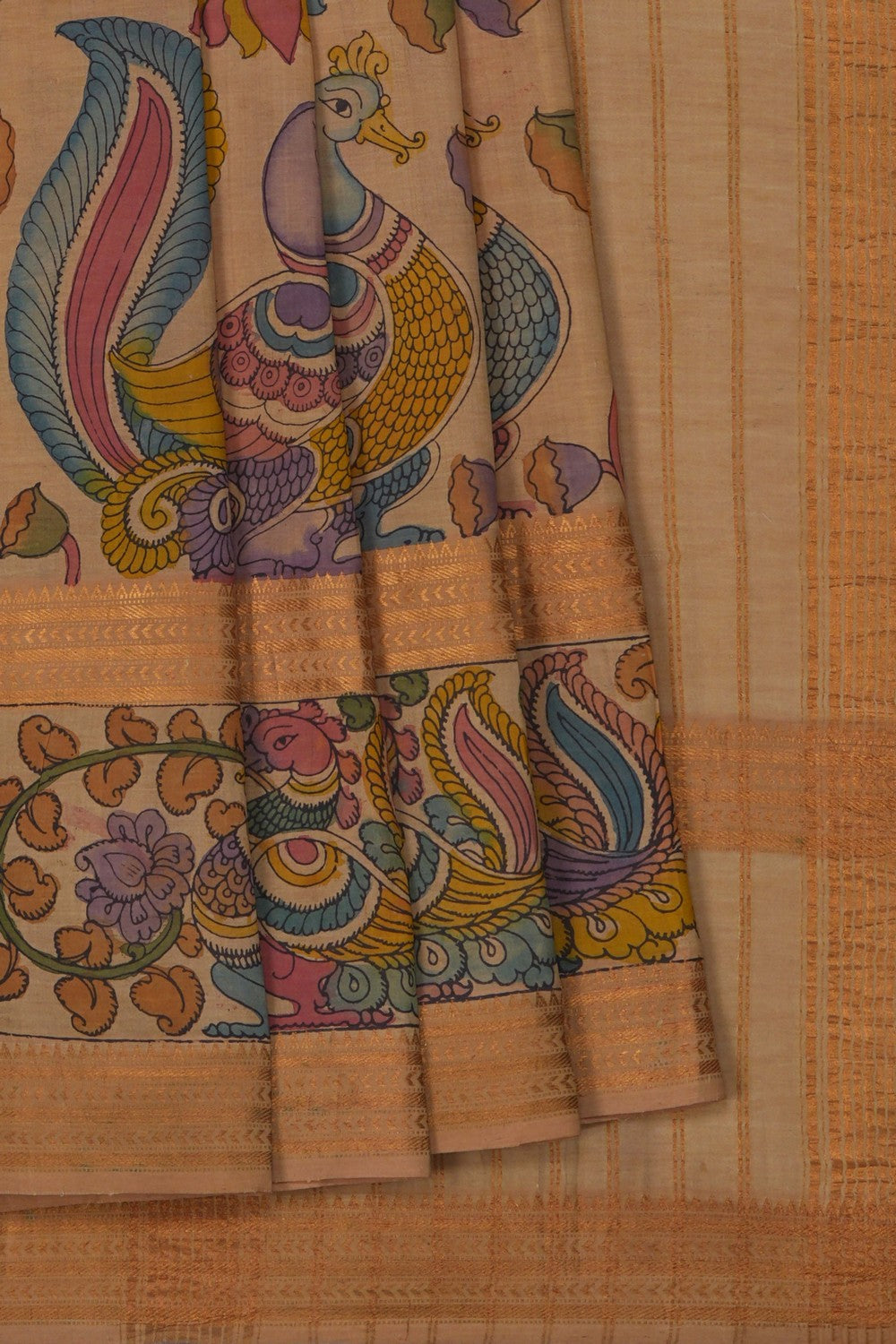 Image of Kalamkari Painting Saree