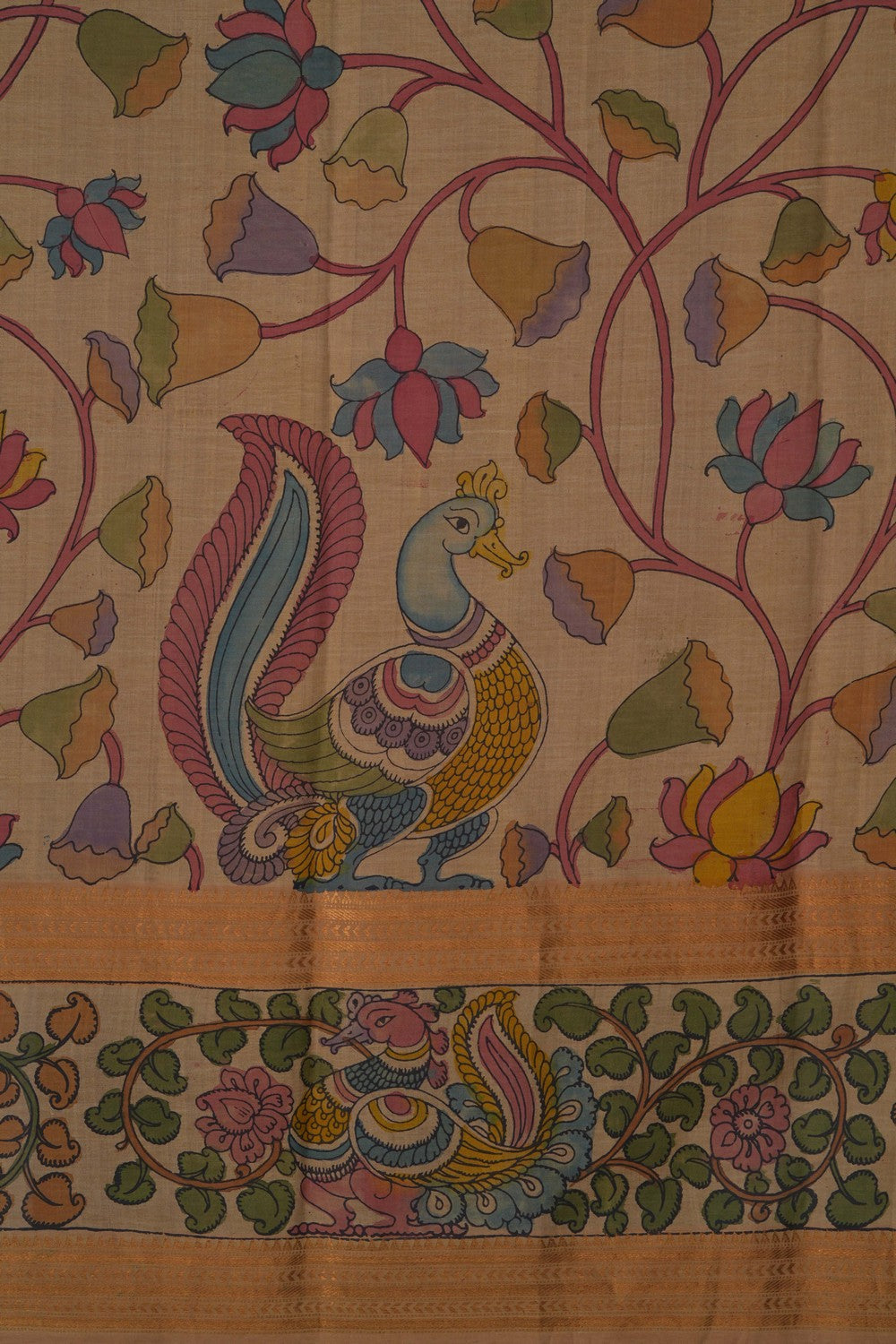 Image of Kalamkari Painting Saree