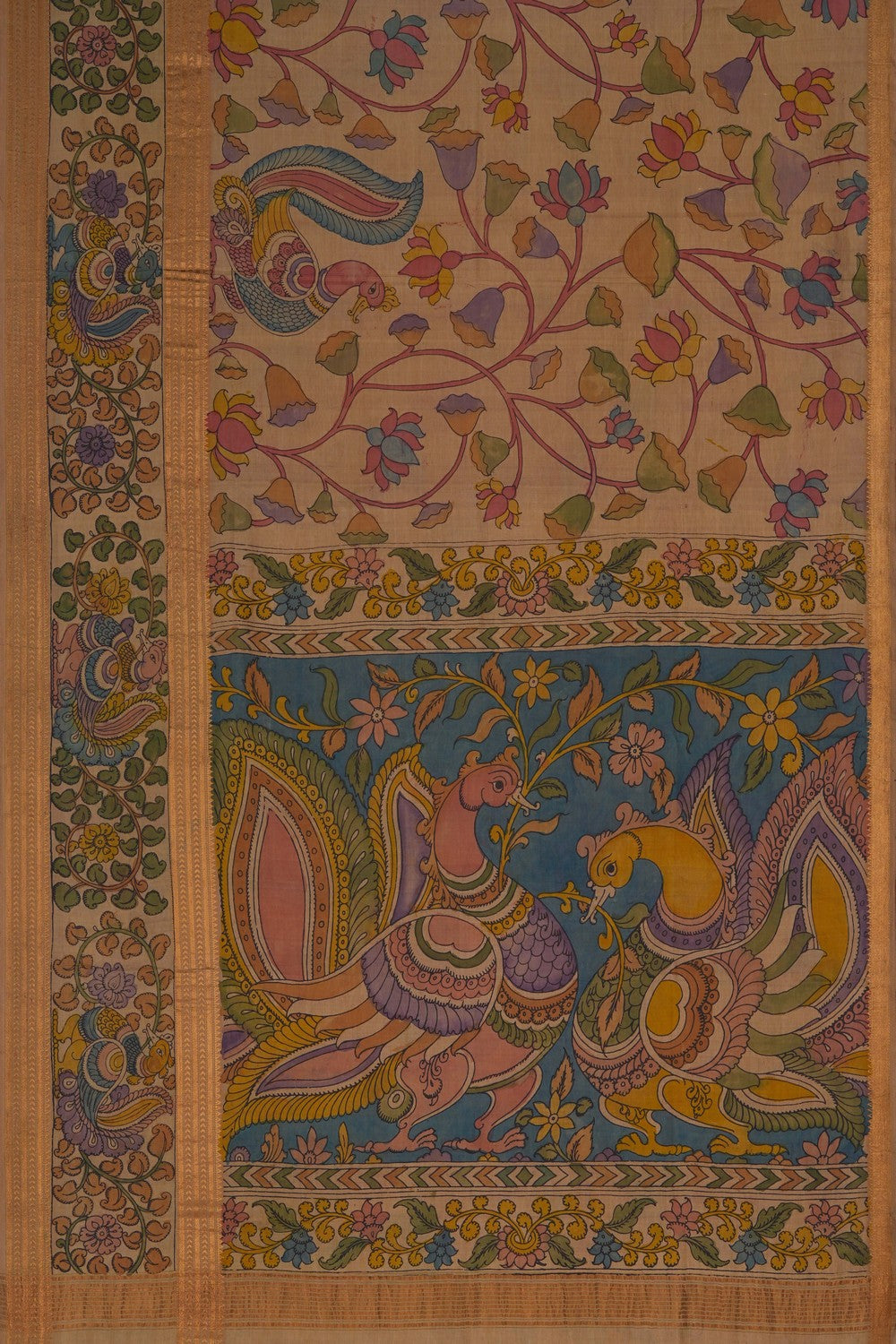 Image of Kalamkari Painting Saree