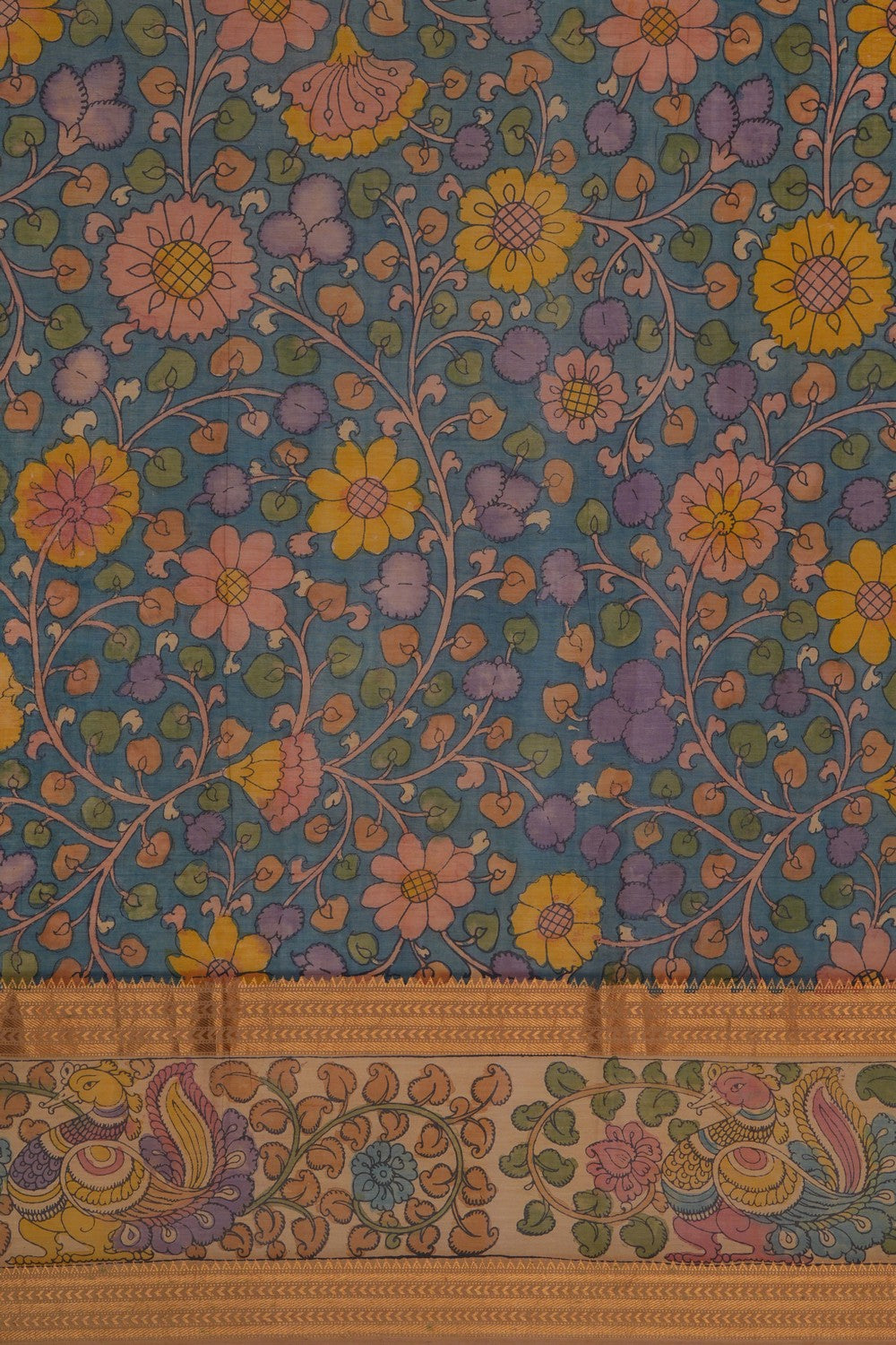 Image of Kalamkari Painting Saree