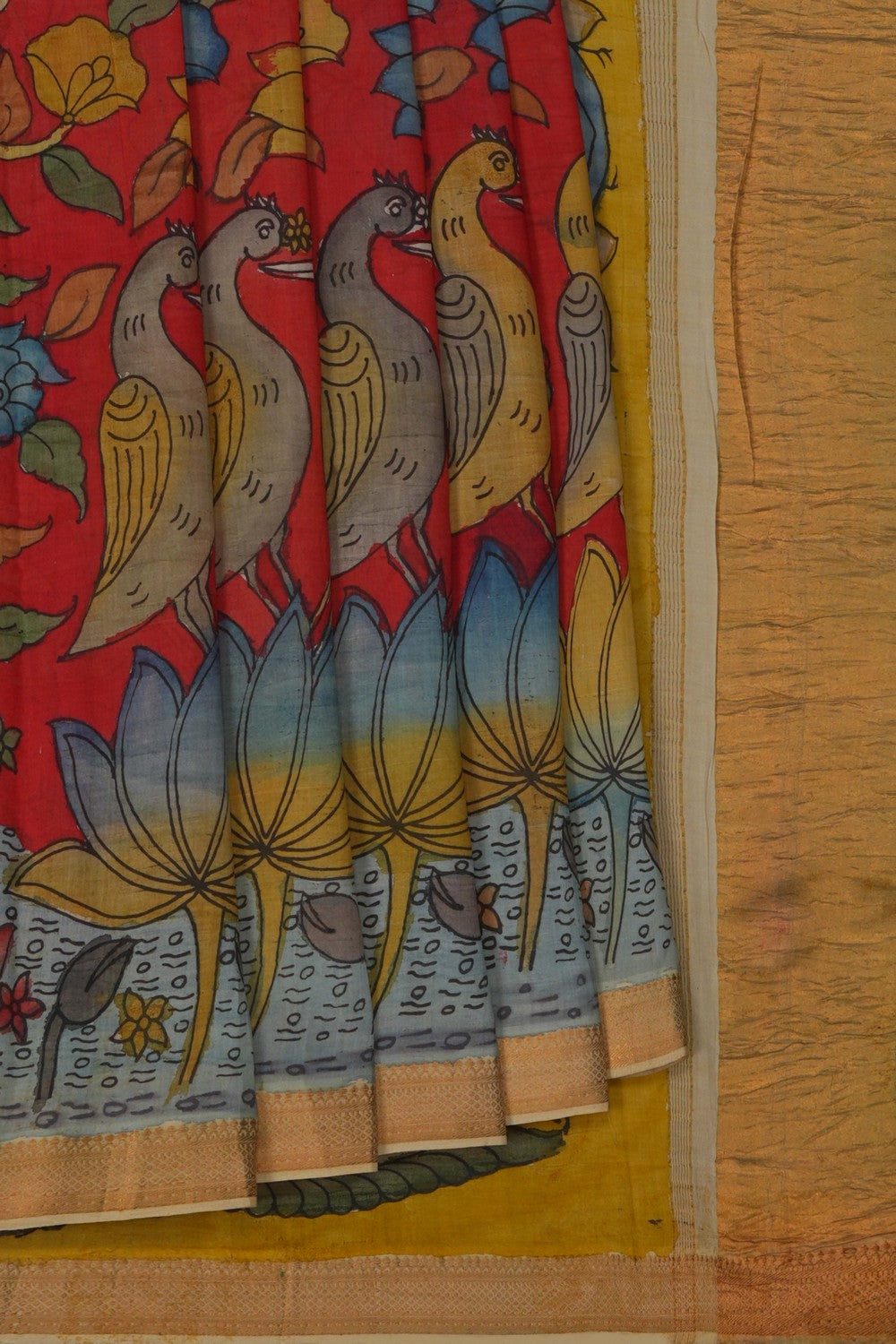 Image of Kalamkari Painting Saree