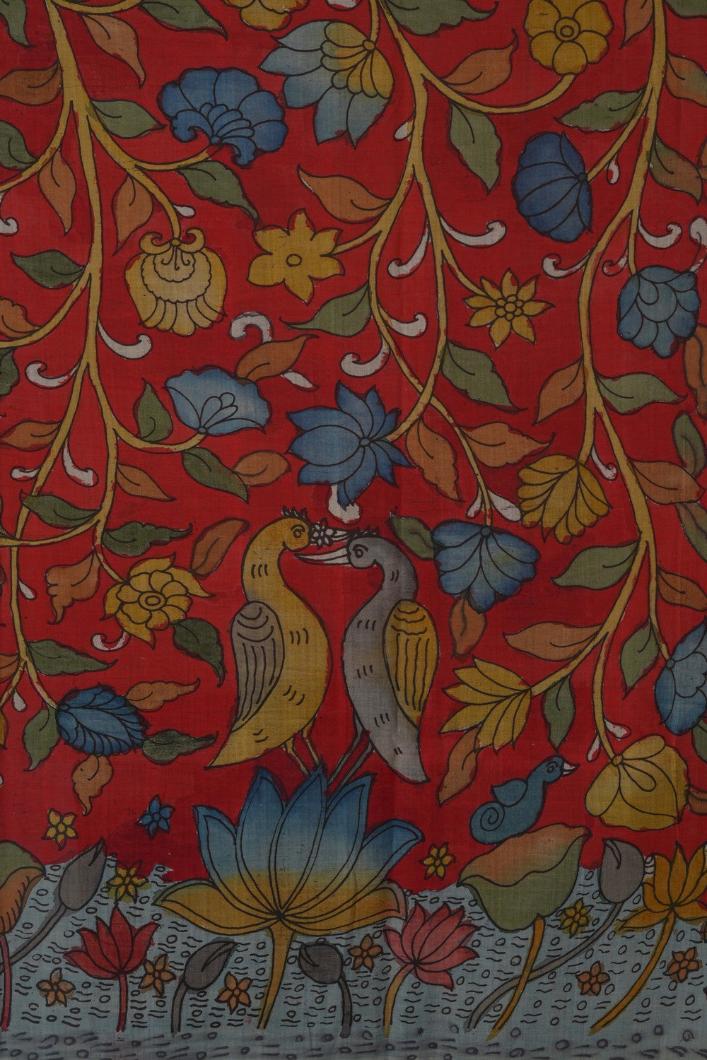 Image of Kalamkari Painting Saree