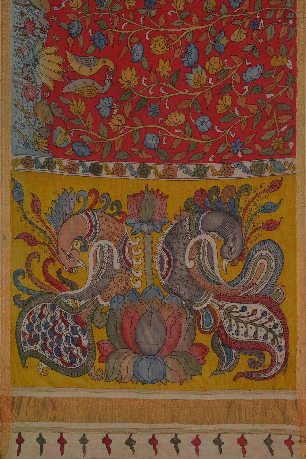 Image of Kalamkari Painting Saree