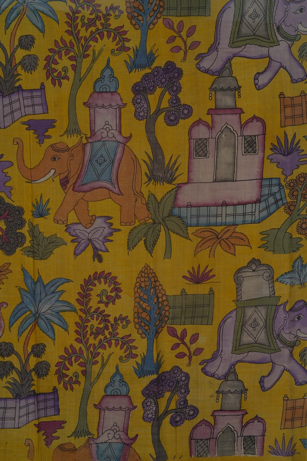 Image of Kalamkari Painting Saree