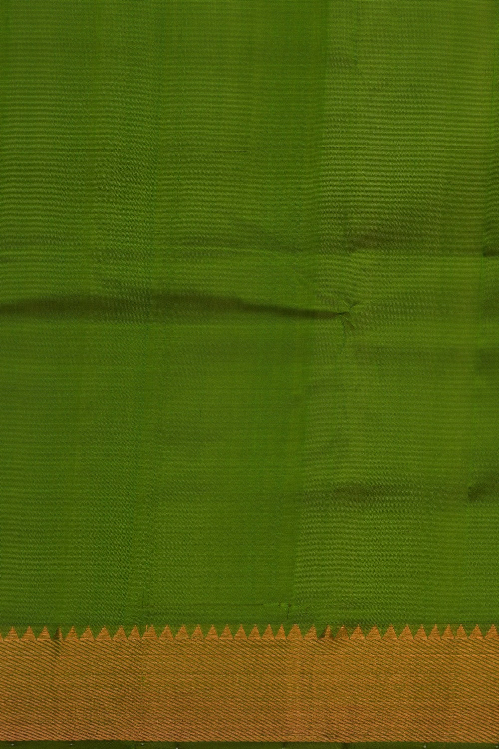 Image of Mangalgiri Silk Green Saree