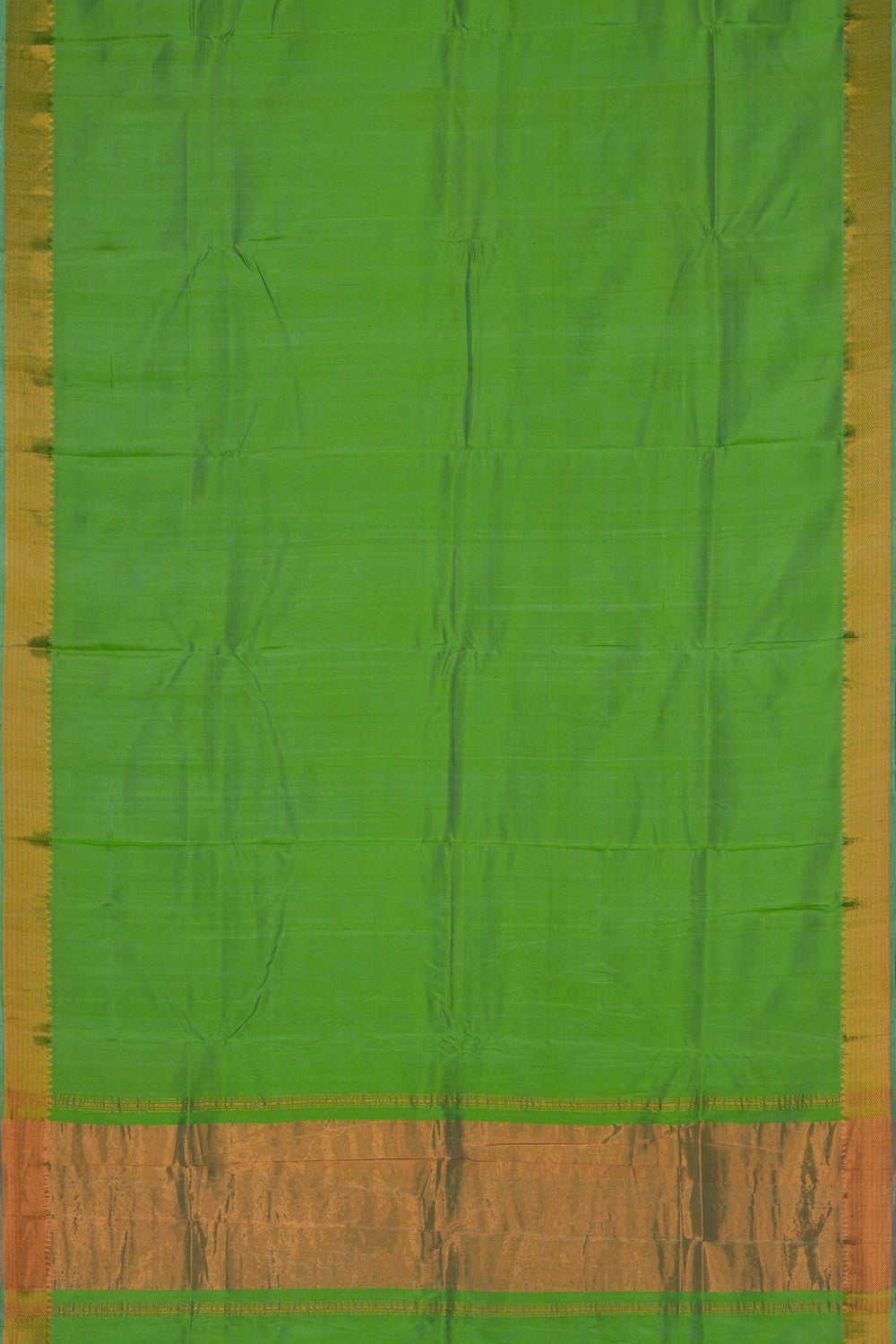 Image of Mangalgiri Silk Green Saree