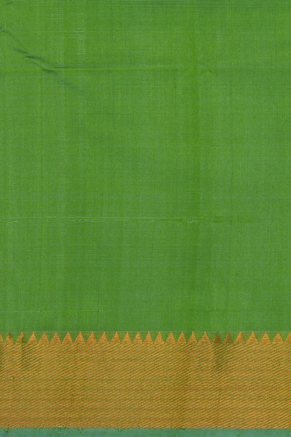 Image of Mangalgiri Silk Green Saree