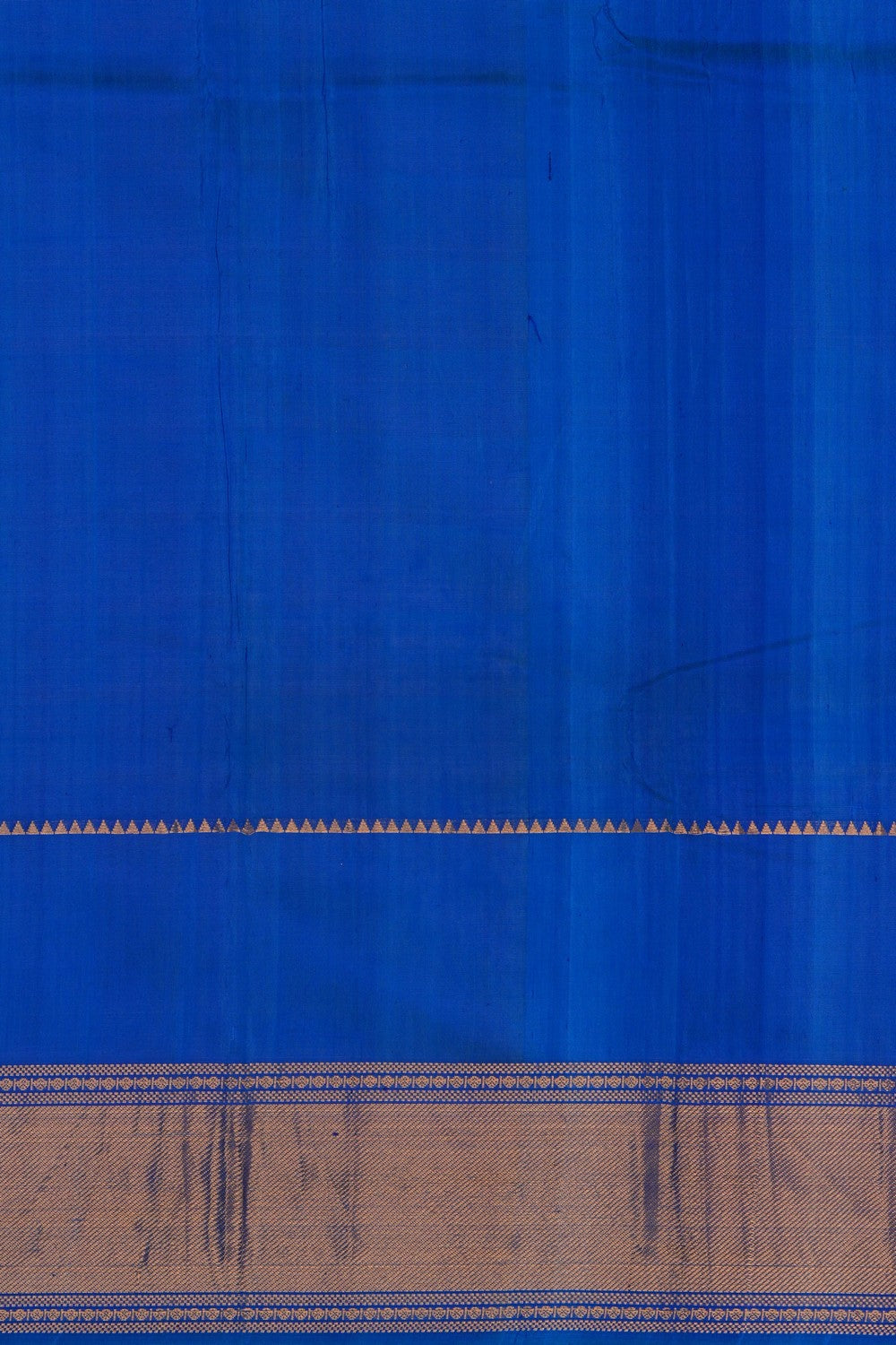 Image of Mangalgiri Silk Blue Saree