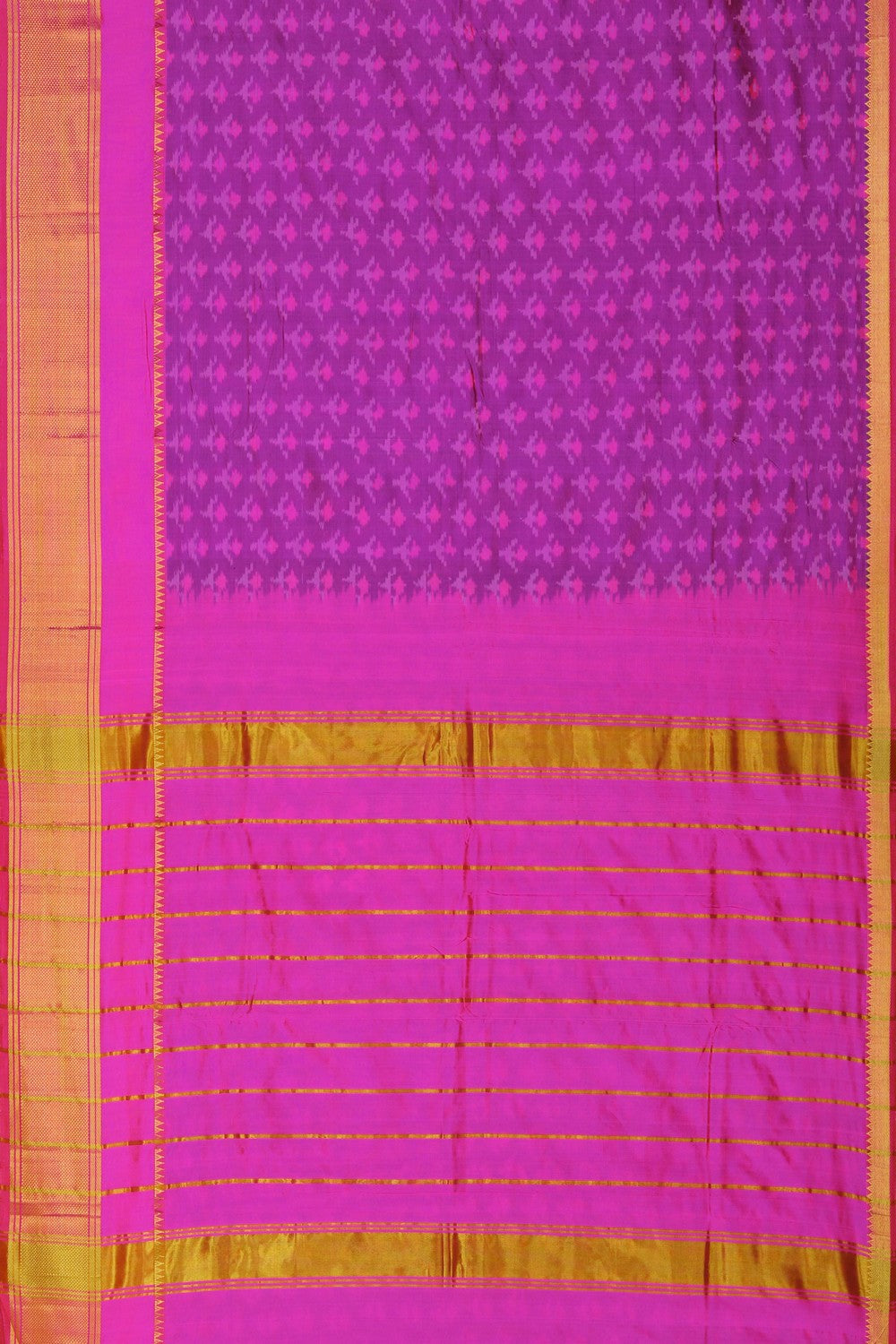Image of Mangalgiri Silk Purple Saree