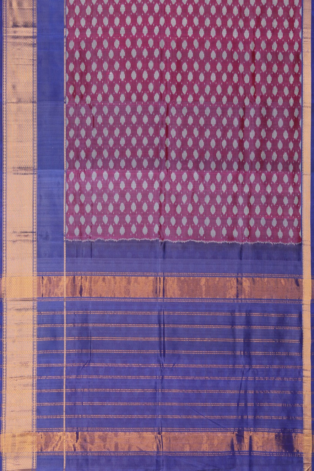 Image of Mangalgiri Silk Purple Saree