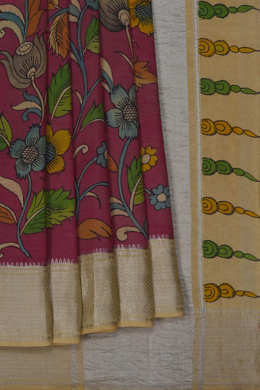 Image of Kalamkari Painting Saree