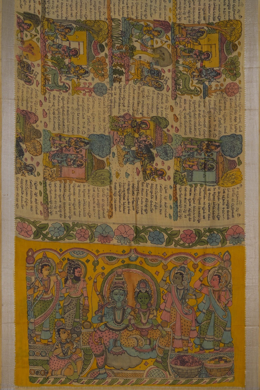 Image of Kalamkari Painting Saree