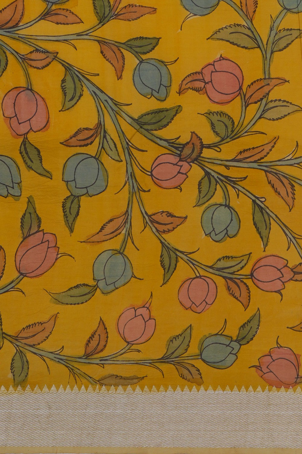 Image of Kalamkari Painting Saree