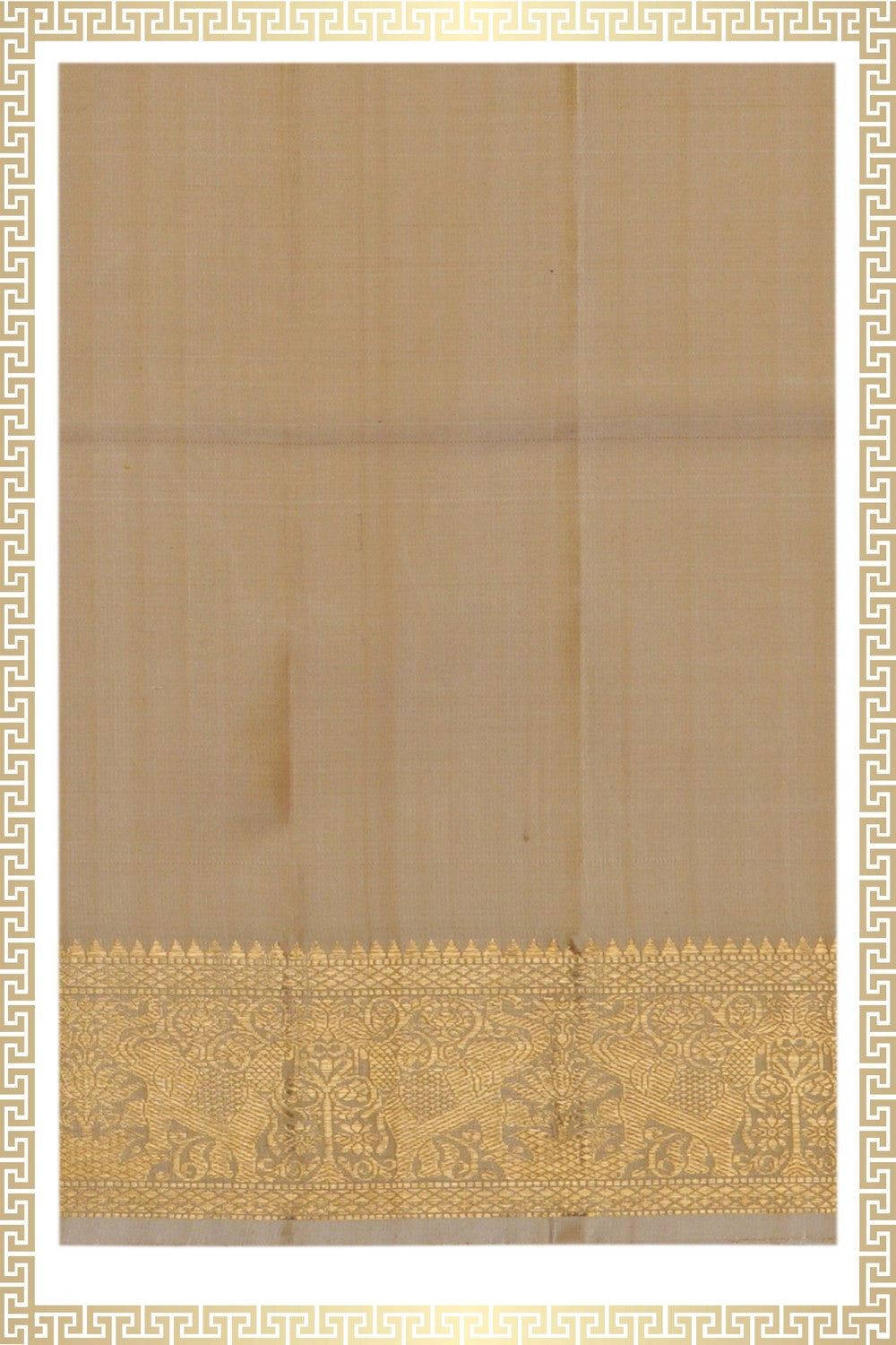 Image of Kanchi Silk Traditional Dhoti With Kanduva (8 X 4)