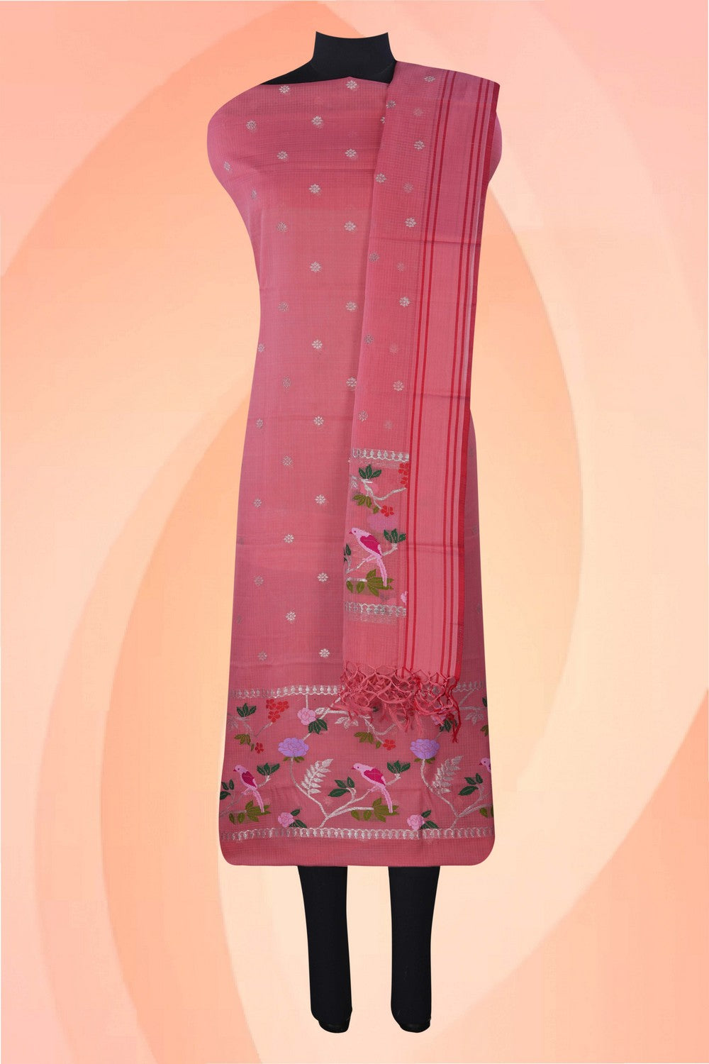 Image of Kota Unstitched Suit Set Fabric (2 Pcs Set)
