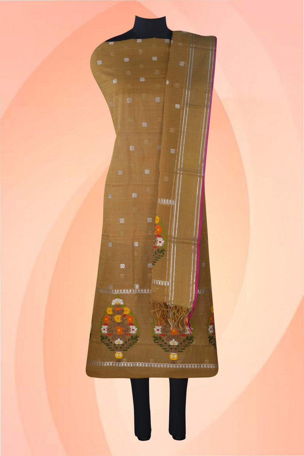 Image of Kota Unstitched Suit Set Fabric (2 Pcs Set)