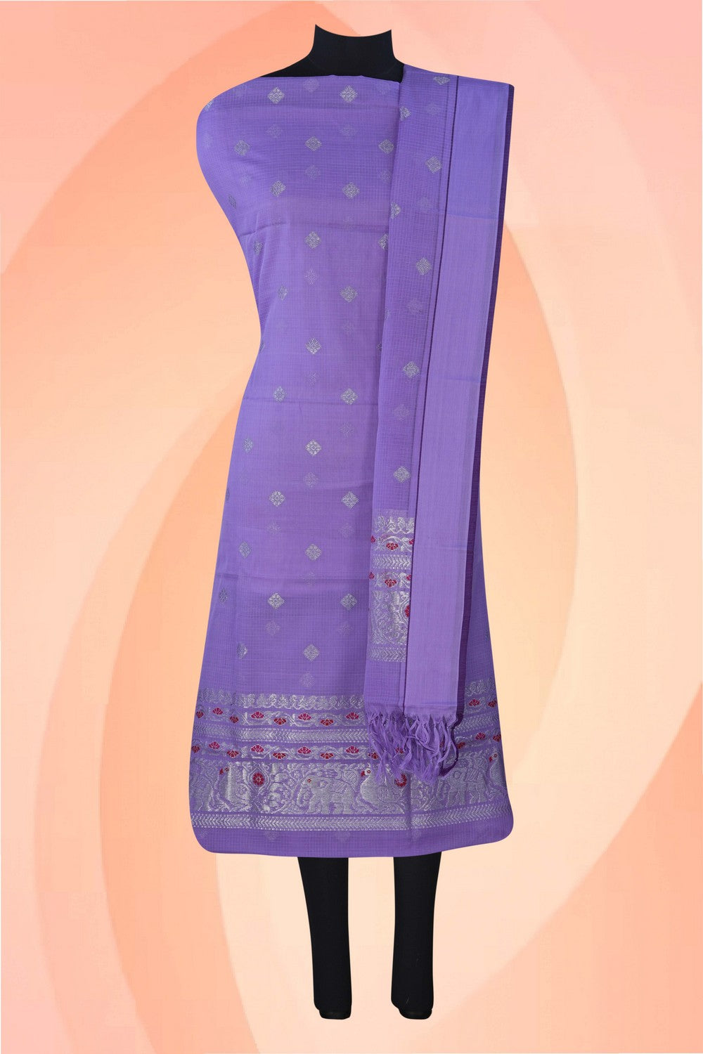 Image of Kota Unstitched Suit Set Fabric (2 Pcs Set)