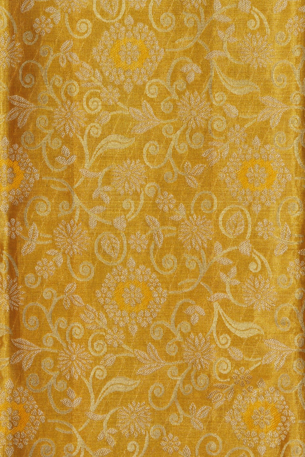 Image of Golden Tissue Brocade Kanjivaram Silk Saree