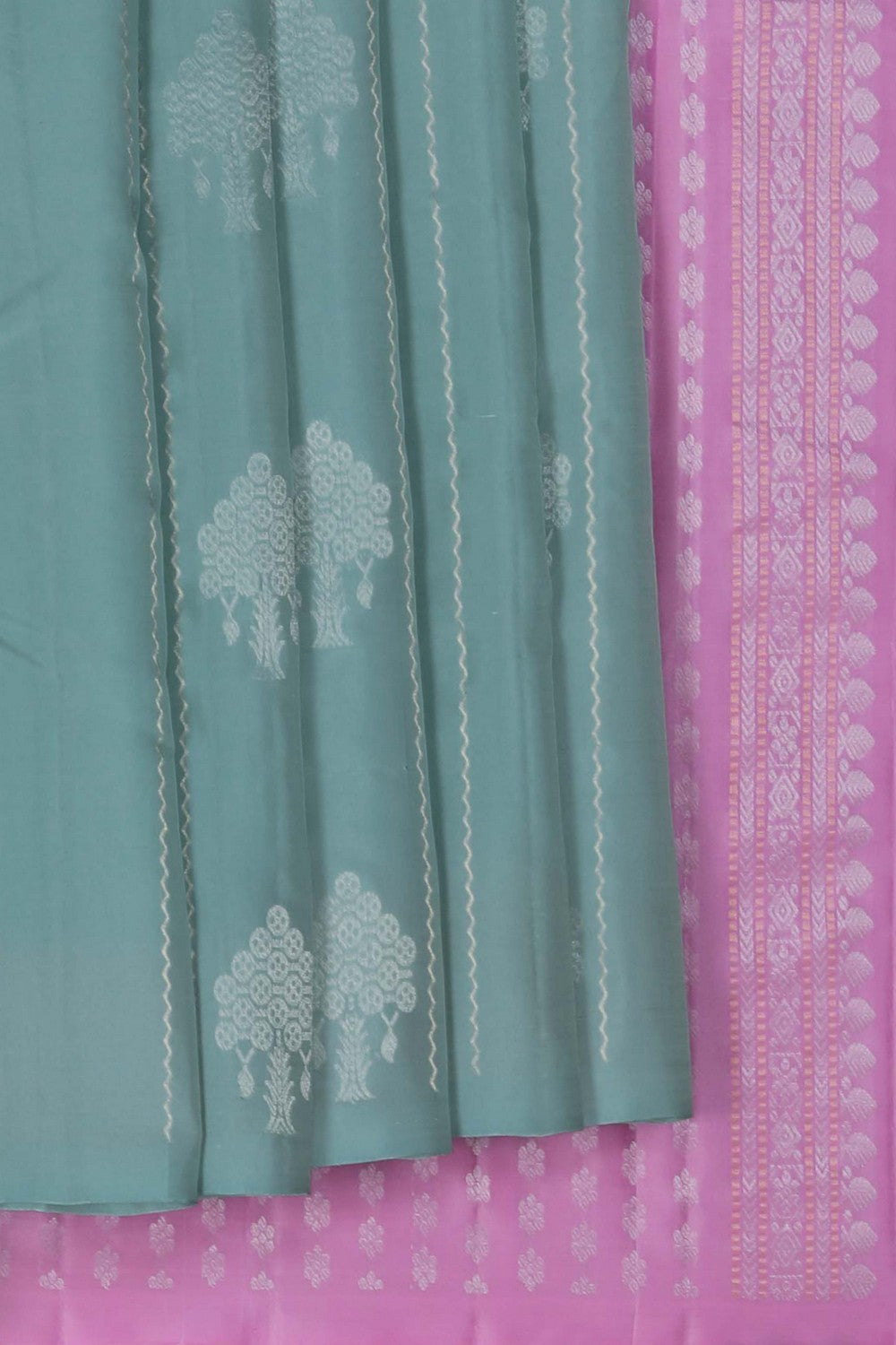 Image of South Silk Sage Green Saree