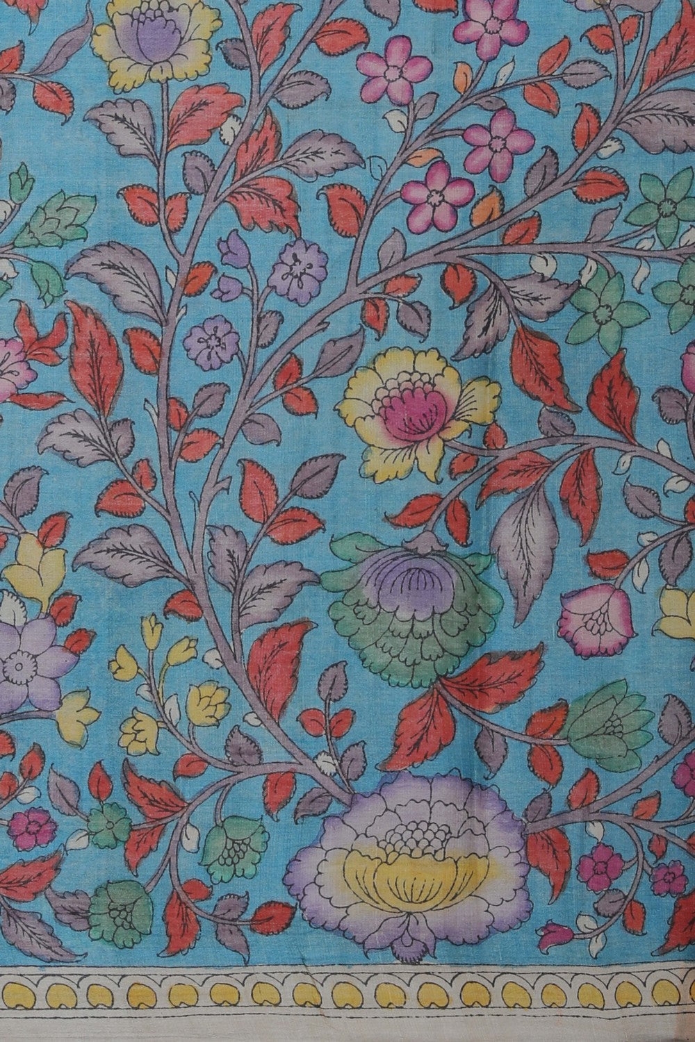 Image of Kalamkari Unstitched Suit Set Fabric (2 Pcs Set)