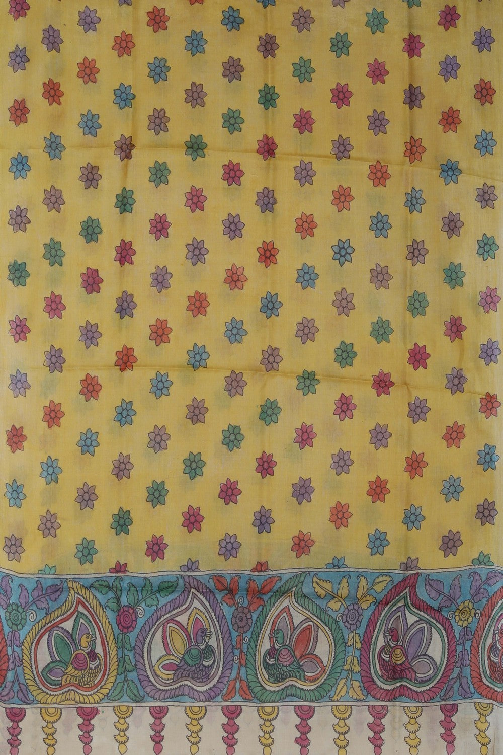 Image of Kalamkari Unstitched Suit Set Fabric (2 Pcs Set)