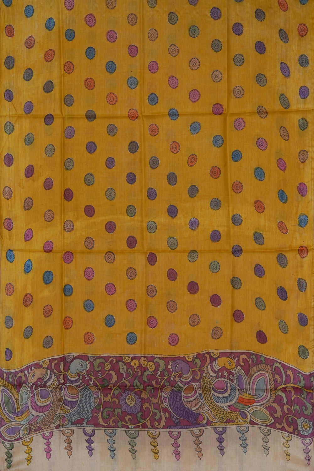Image of Kalamkari Unstitched Suit Set Fabric (2 Pcs Set)
